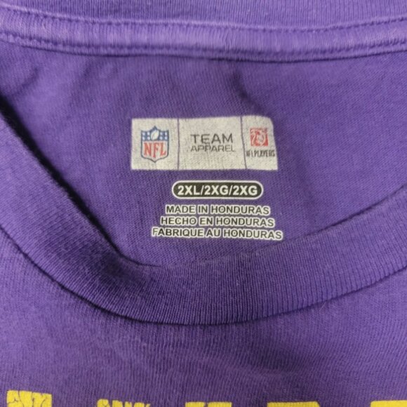 Vintage Adrian Peterson Minnesota Vikings Shirt Character NFL Team Apparel XXL - Picture 3 of 5